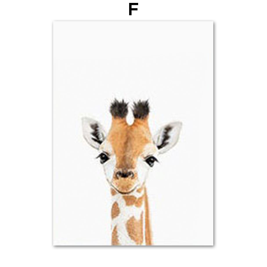 Baby Nursery Zoo Animals - Baby Animal Nursery Wall Art Prints