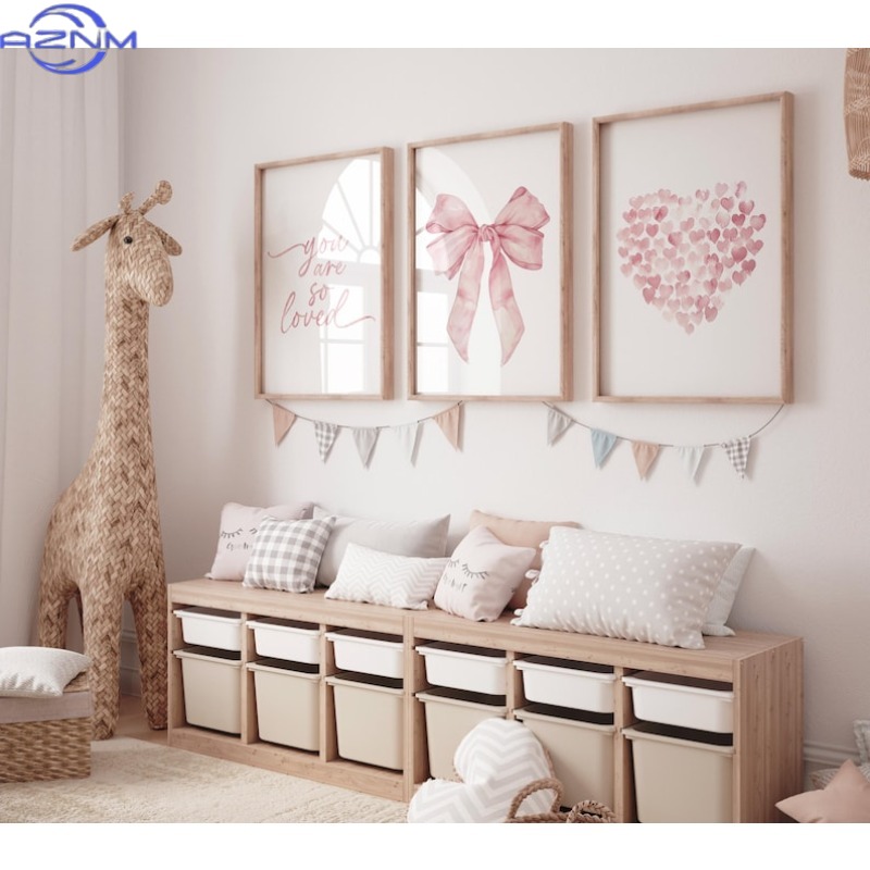 Baby Nursery Wall Art - 3pcs (Unframed Canvas Posters) 3pcs (Unframed
