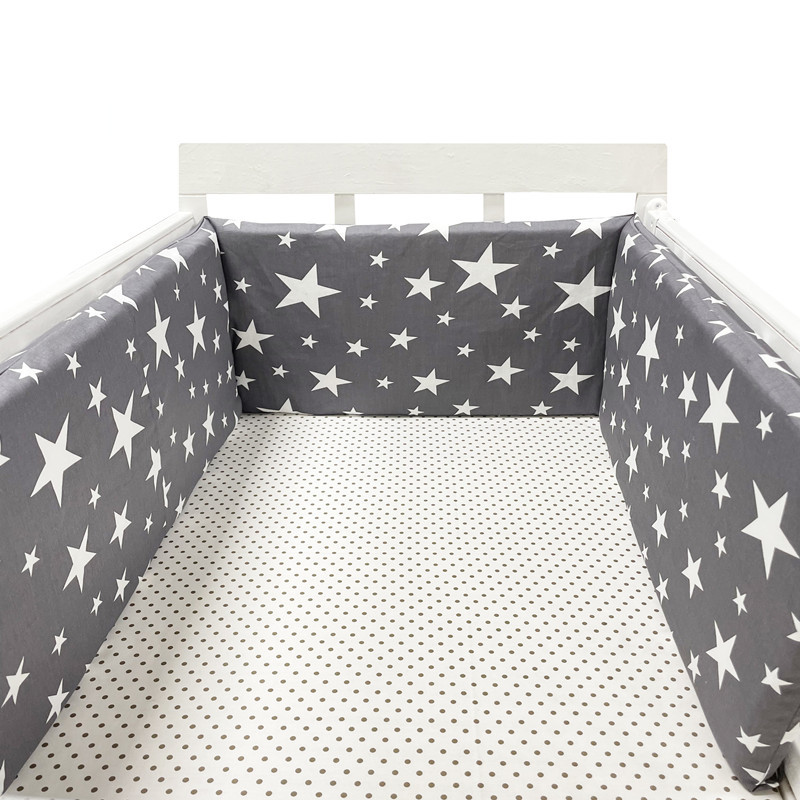 Baby Nursery Themes - 200x30CM Nordic Stars Baby Bed Thicken