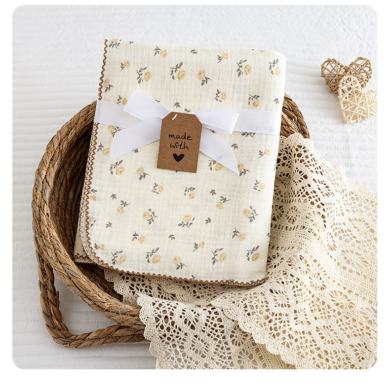 Baby Girl Nursery Quilt - 100*130cm Summer Baby Swaddle Blanket Newborn