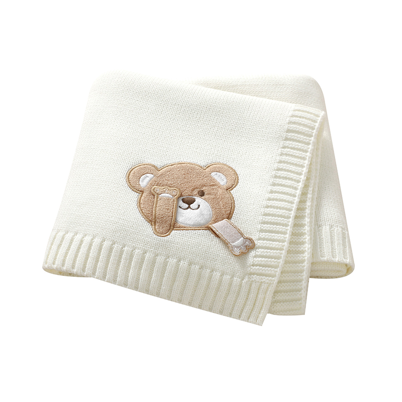 Baby Girl Nursery Quilt - Baby Blankets 90*70cm Knit Newborn Boys