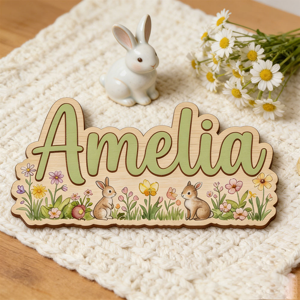 Personalized  'Two Bunnies Wil - Baby Nursery Themes ulasan dan harga