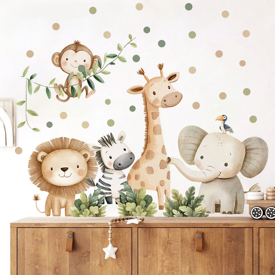 Boho Forest Animals Wall Stick - Baby Nursery Hanging Decor ulasan dan harga