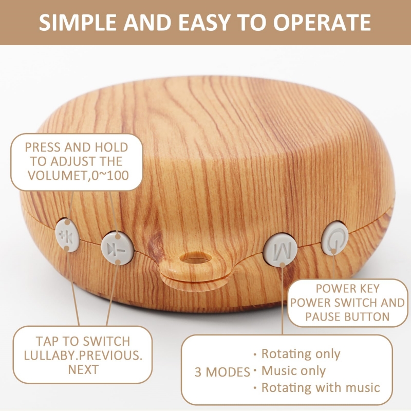Crib Bell Rotary Music Box wit - Baby Nursery Songs ulasan dan harga