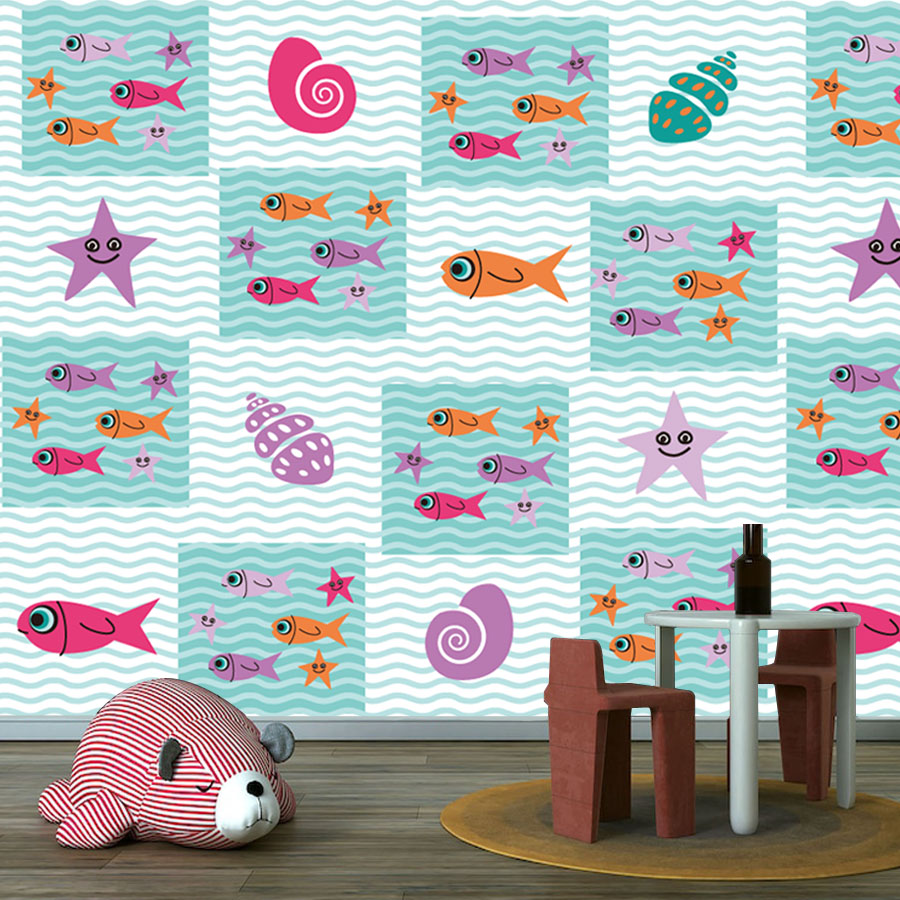 Cartoon Peel and Stick Photo W - Baby Nursery Peel And Stick Wallpaper ulasan dan harga
