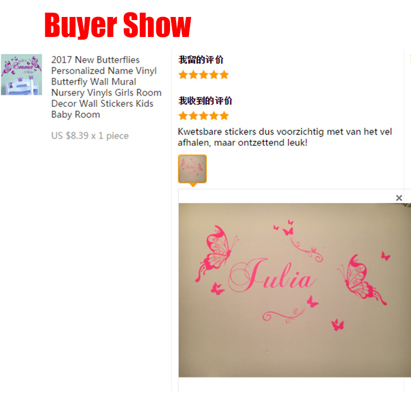 New Butterflies Personalized N - Baby Nursery Decor Girl ulasan dan harga