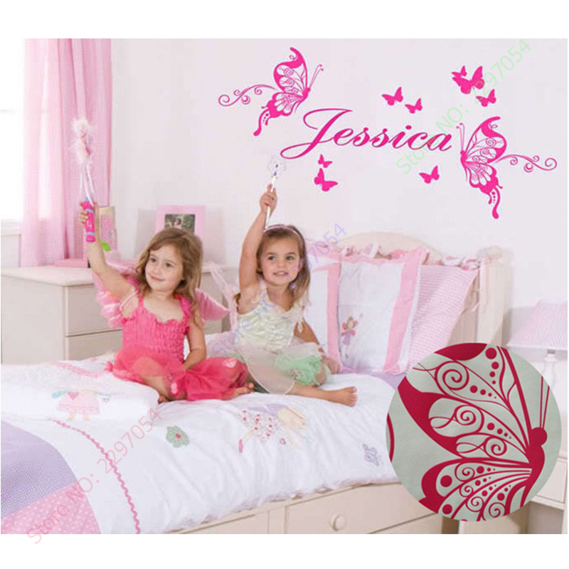 New Butterflies Personalized N - Baby Nursery Decor Girl ulasan dan harga