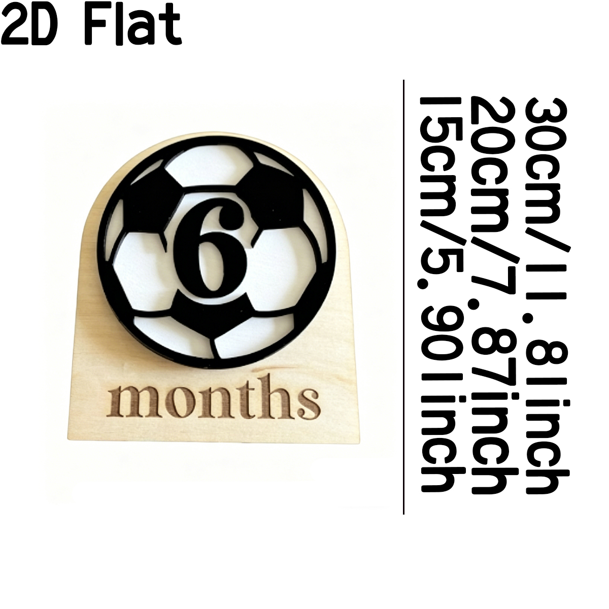 1Pc Custom Football Style Wood - Baby Nursery Office ulasan dan harga