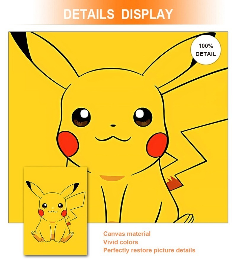 Cartoon Anime Poster Pokemon P - Baby Nursery Hanging Decor ulasan dan harga