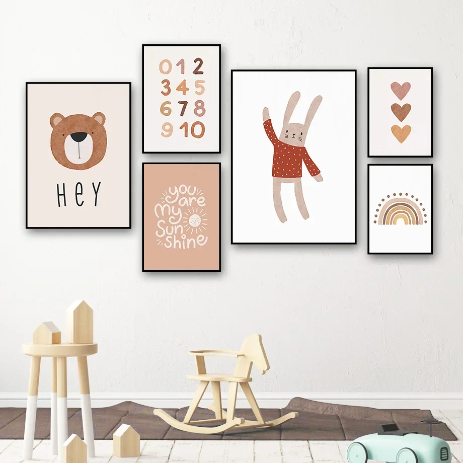 1PC--Nordic Style Cute Cartoon - Baby Nursery Themes ulasan dan harga
