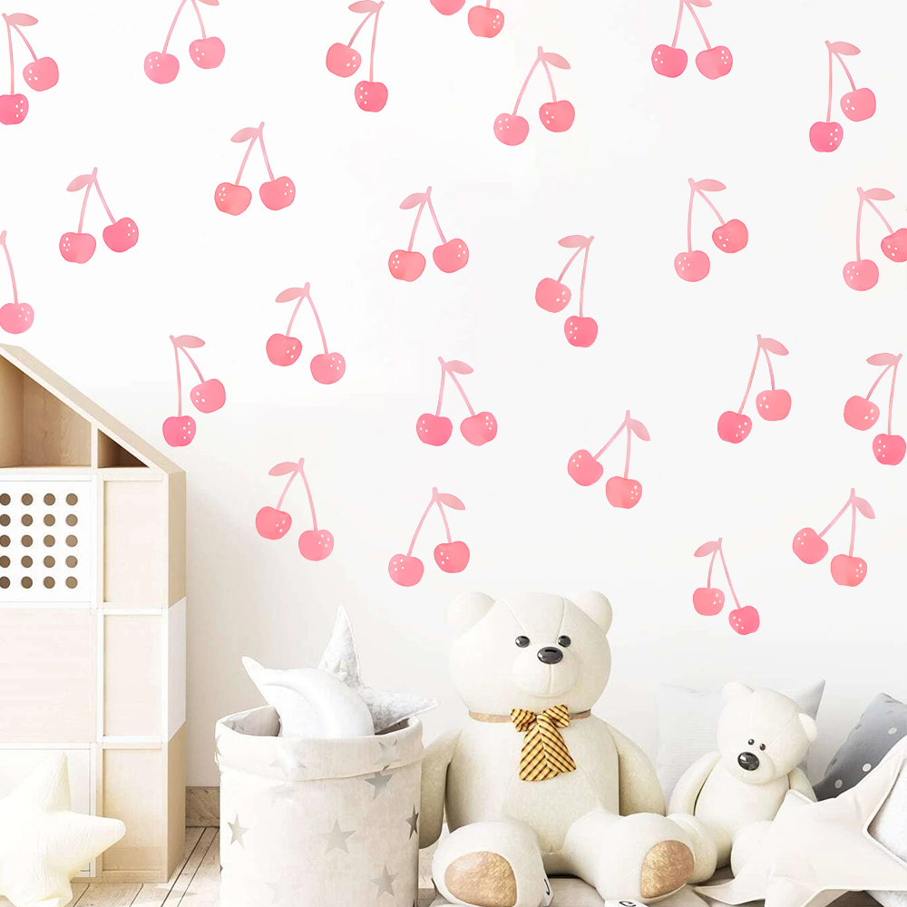 Bohemia style Pink Cherry Wall - Baby Nursery Decor Girl ulasan dan harga