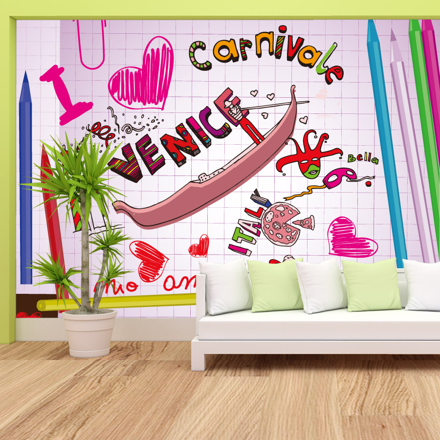 Cartoon Easy to Apply Peel and - Baby Nursery Peel And Stick Wallpaper ulasan dan harga