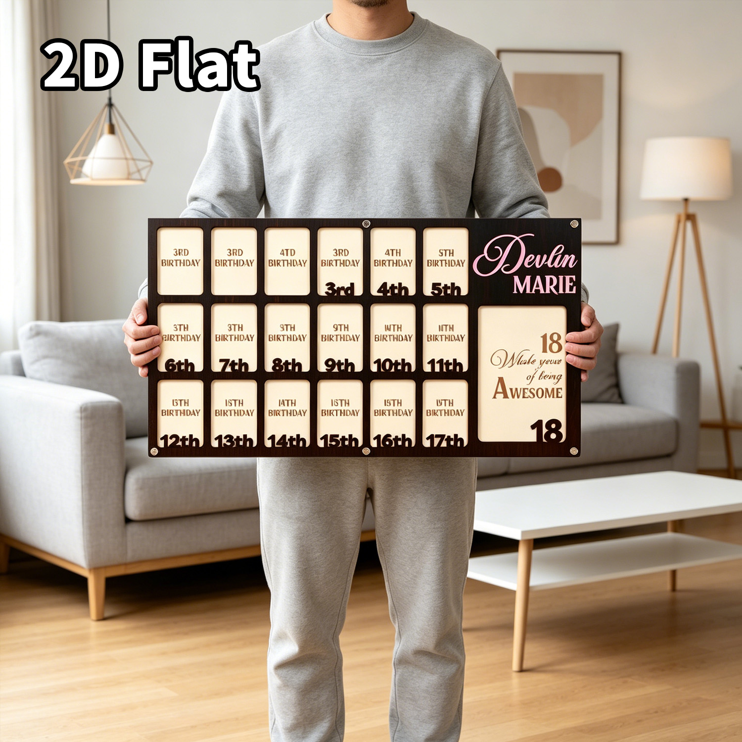 1Pc Custom Grade Photo Frame W - Baby Nursery Office ulasan dan harga