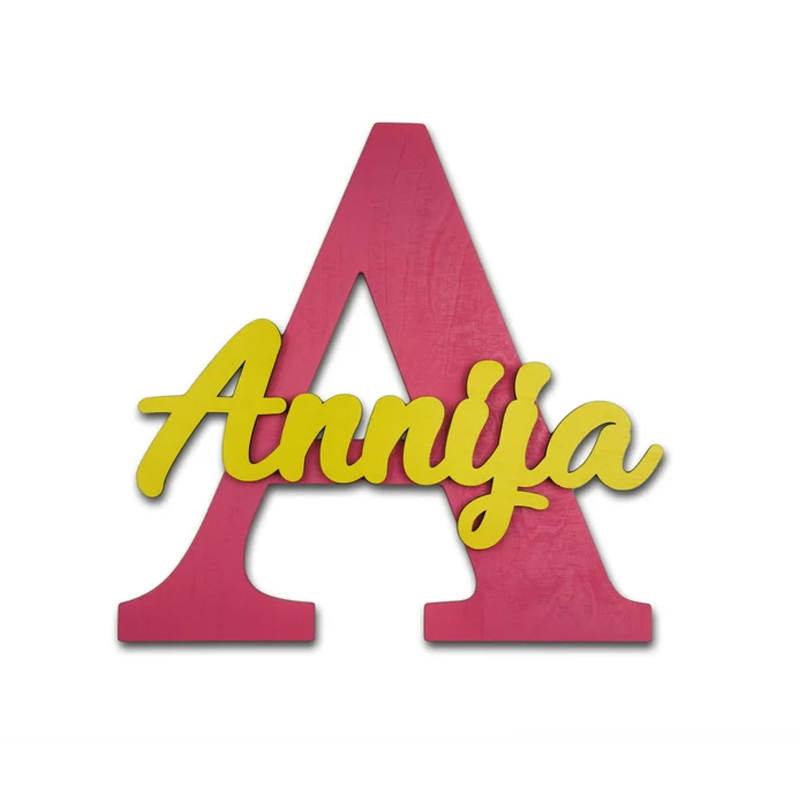 Wooden Letters, Baby Nursery W - Baby Nursery Hanging Decor ulasan dan harga