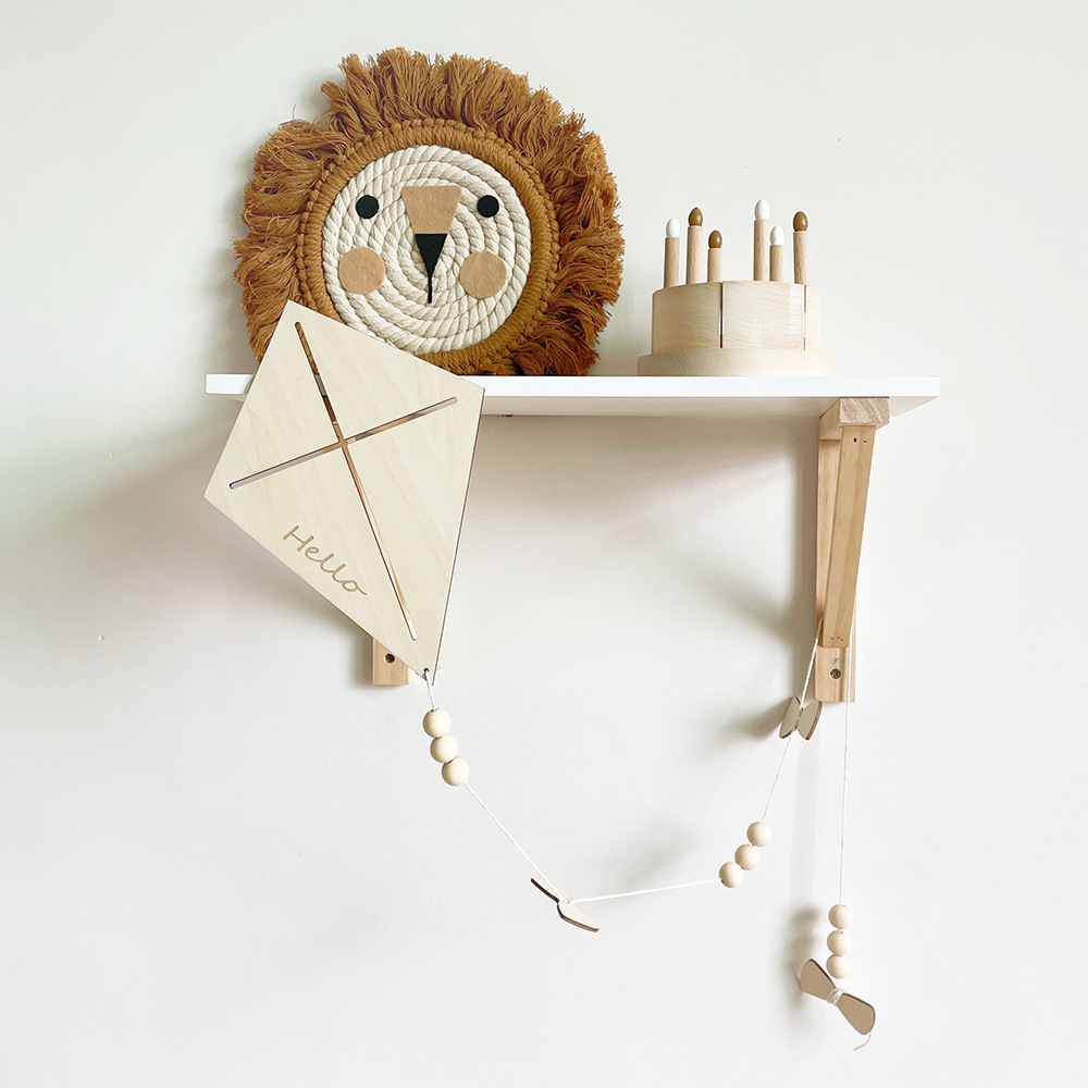 INS Nordic Wooden Kite Wall Or - Baby Nursery Hanging Decor ulasan dan harga