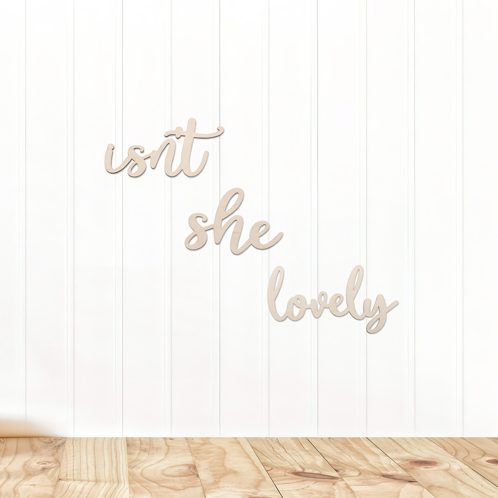 Wood Sign Wooden Wall Sticker  - Baby Nursery Decor Girl ulasan dan harga