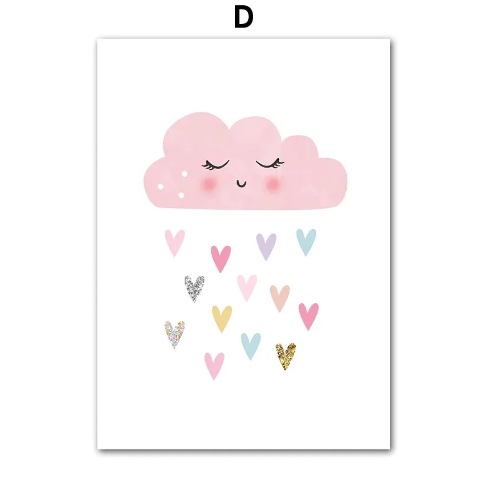 Pink Unicorn Rabbit Rainbow Cl - Baby Nursery Decor Girl ulasan dan harga