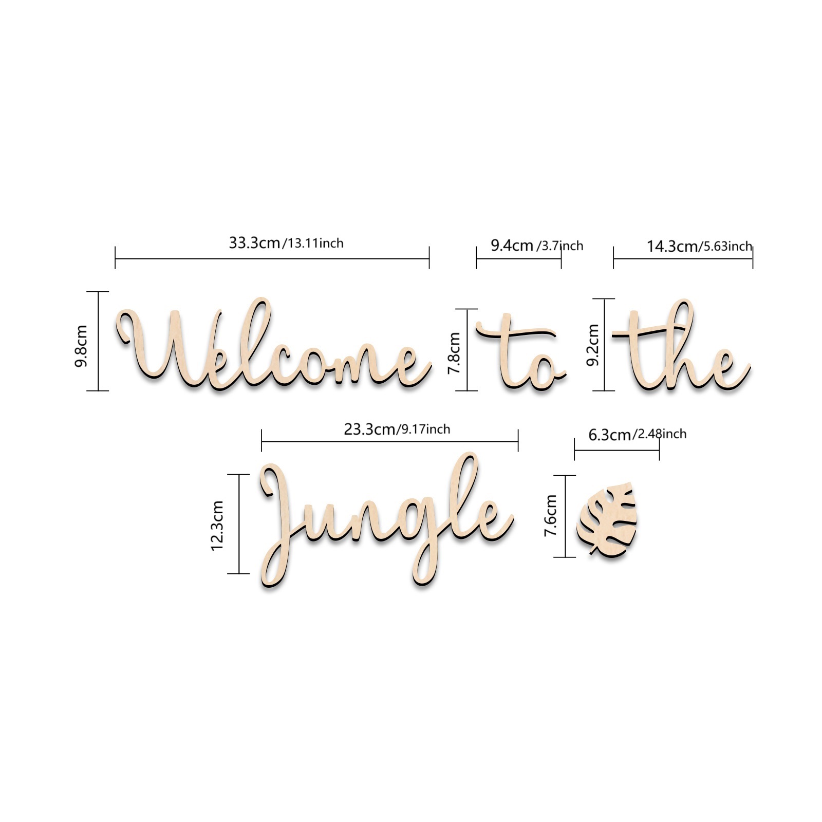 Welcome to the Jungle Wooden S - Baby Nursery Themes ulasan dan harga