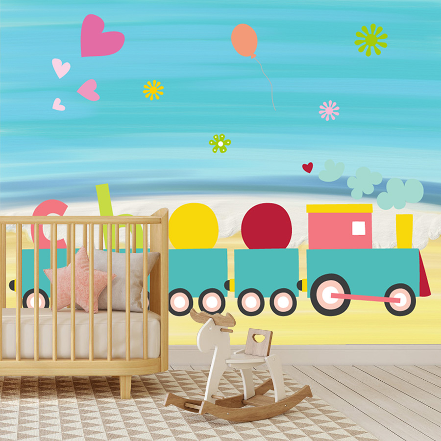 Custom Easy to Apply Peel and  - Baby Nursery Peel And Stick Wallpaper ulasan dan harga