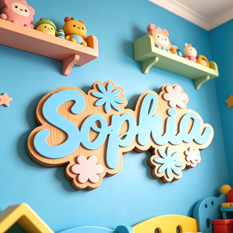 Personalized Floral Themed Nam - Baby Nursery Hanging Decor ulasan dan harga