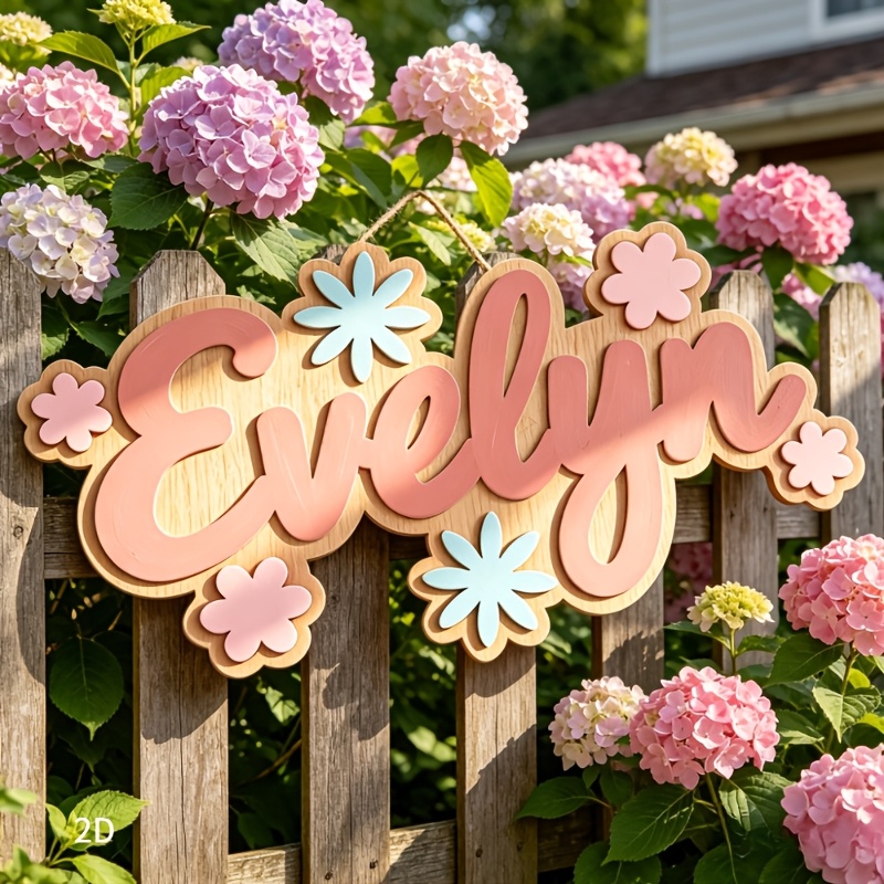 Personalized Floral Themed Nam - Baby Nursery Hanging Decor ulasan dan harga