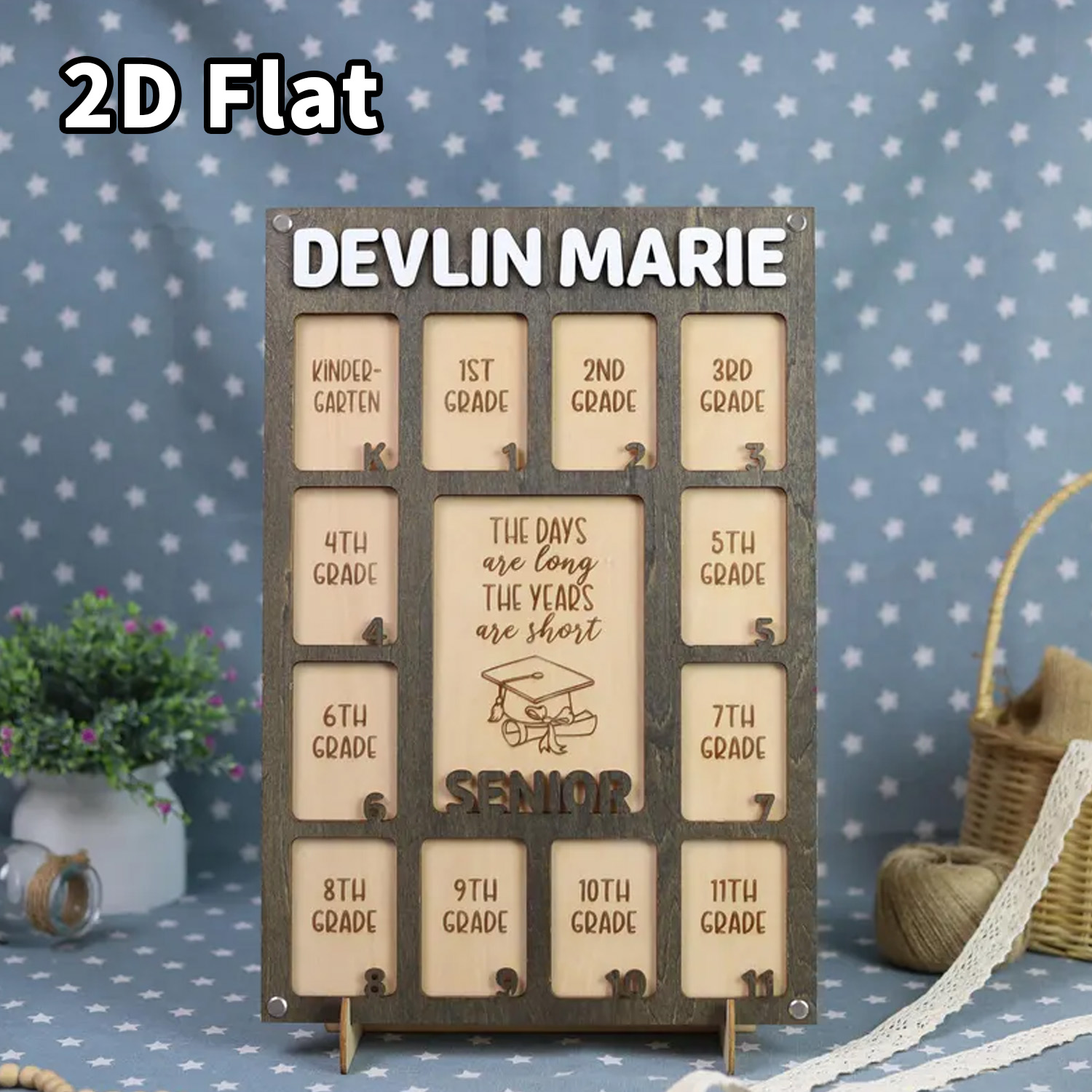 1Pc Custom Grade Photo Frame W - Baby Nursery Office ulasan dan harga