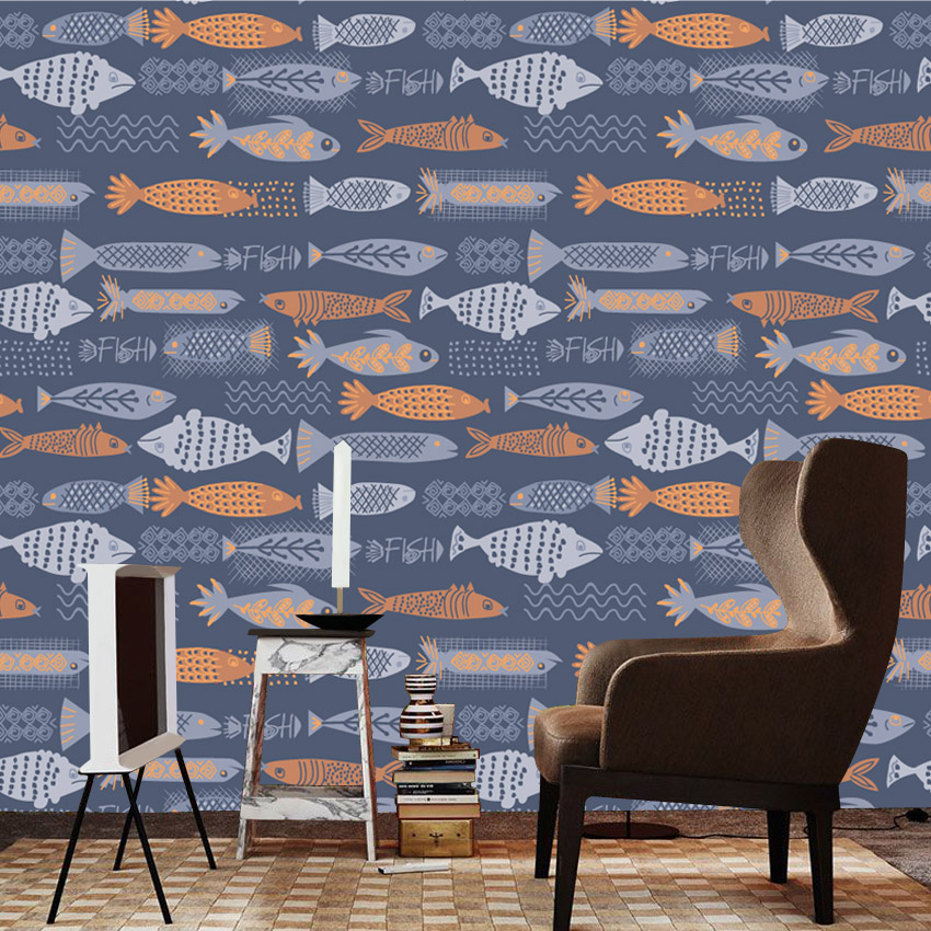 10+ Fish Design Waterproof Pee - Baby Nursery Peel And Stick Wallpaper ulasan dan harga