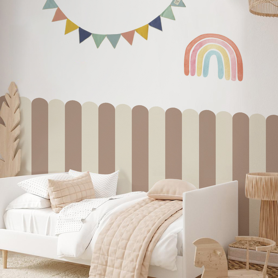 Multicolor Vertical Striped Ar - Baby Nursery Wall Art ulasan dan harga