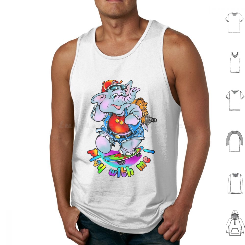 Play With Me ! Tank Tops Print - Baby Nursery Zoo Animals ulasan dan harga