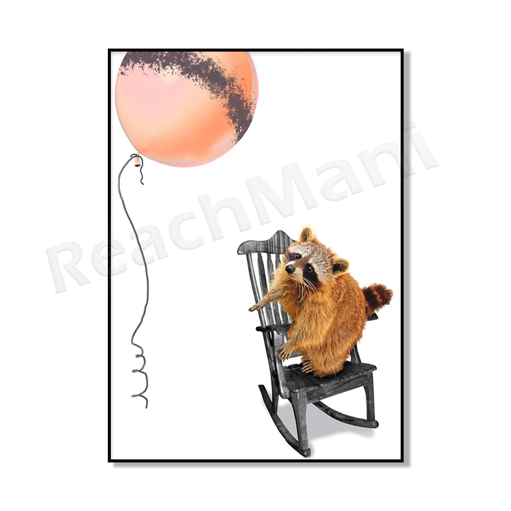 Baby Farm Animal Prints, Deer  - Baby Nursery Zoo Animals ulasan dan harga